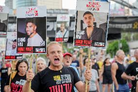 Rally for The End of The War and The Release of The Hostages - Tel Aviv