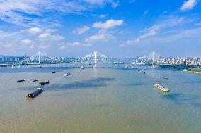 Yangtze River Waterway in Nanjing