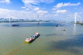Yangtze River Waterway in Nanjing