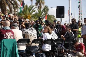 Aid Flotilla With Greta Thunberg Departs For Gaza - Barcelona