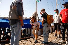 Aid Flotilla With Greta Thunberg Departs For Gaza - Barcelona