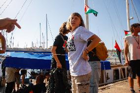 Aid Flotilla With Greta Thunberg Departs For Gaza - Barcelona