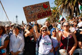 Aid Flotilla With Greta Thunberg Departs For Gaza - Barcelona
