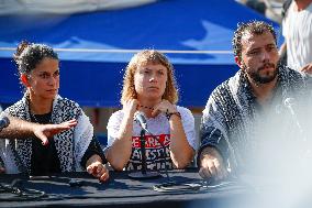 Aid Flotilla With Greta Thunberg Departs For Gaza - Barcelona
