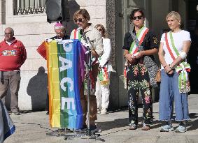 Demonstration in memory of the 12,000 children killed since October 7th