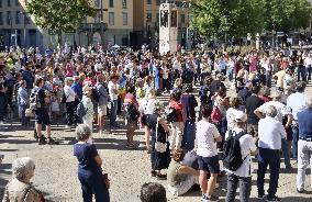 Demonstration in memory of the 12,000 children killed since October 7th