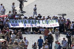 Pope Leo XIV Delivers Angels Prayer - Vatican