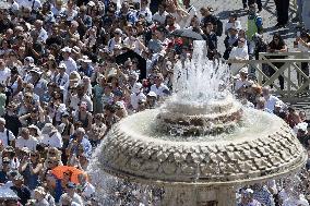 Pope Leo XIV Delivers Angels Prayer - Vatican