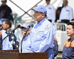 Cross-prefecture joint disaster drill