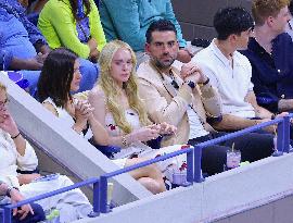 US Open - Lindsay Lohan In The Stands