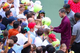 Carlos Alcaraz With Fans At The US Open - NYC