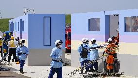 Cross-prefecture joint disaster drill