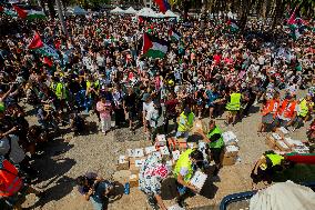 Global Sumud Flotilla Departing from Barcelona - Spain