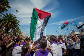 Global Sumud Flotilla Departing from Barcelona - Spain
