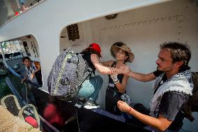 Global Sumud Flotilla Departing from Barcelona - Spain