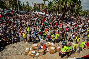 Global Sumud Flotilla Departing from Barcelona - Spain