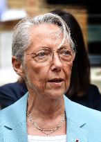 Elisabeth Borne Visit Elementary School - Paris