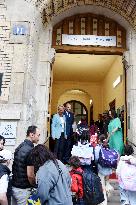 Elisabeth Borne Visit Elementary School - Paris