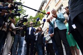 Elisabeth Borne Visit Elementary School - Paris