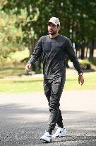 French Football Squad Arriving At Training Camp - Clairefontaine