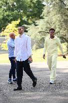 French Football Squad Arriving At Training Camp - Clairefontaine