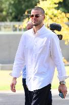 French Football Squad Arriving At Training Camp - Clairefontaine