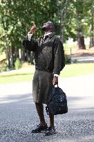 French Football Squad Arriving At Training Camp - Clairefontaine