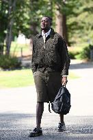 French Football Squad Arriving At Training Camp - Clairefontaine