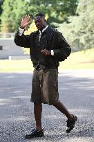 French Football Squad Arriving At Training Camp - Clairefontaine