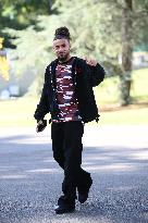 French Football Squad Arriving At Training Camp - Clairefontaine