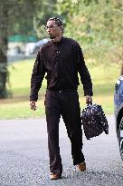 French Football Squad Arriving At Training Camp - Clairefontaine