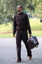 French Football Squad Arriving At Training Camp - Clairefontaine