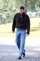 French Football Squad Arriving At Training Camp - Clairefontaine