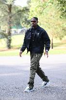 French Football Squad Arriving At Training Camp - Clairefontaine