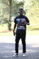 French Football Squad Arriving At Training Camp - Clairefontaine