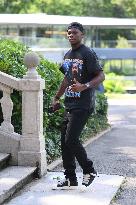 French Football Squad Arriving At Training Camp - Clairefontaine