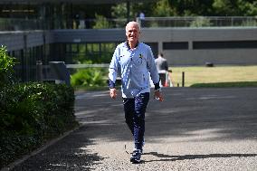 French Football Squad Arriving At Training Camp - Clairefontaine