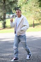 French Football Squad Arriving At Training Camp - Clairefontaine