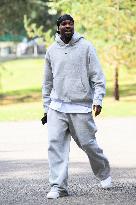 French Football Squad Arriving At Training Camp - Clairefontaine