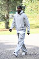 French Football Squad Arriving At Training Camp - Clairefontaine