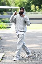 French Football Squad Arriving At Training Camp - Clairefontaine