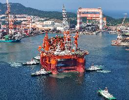 Large Floating Natural Gas Production Unit Scarabeo 5