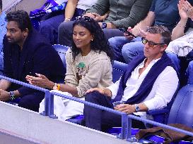 US Open - Simone Ashley With Boyfriend In The Stands