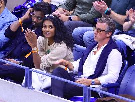 US Open - Simone Ashley With Boyfriend In The Stands