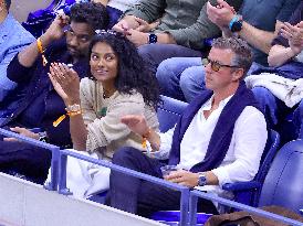 US Open - Simone Ashley With Boyfriend In The Stands