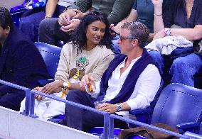 US Open - Simone Ashley With Boyfriend In The Stands