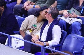 US Open - Simone Ashley With Boyfriend In The Stands
