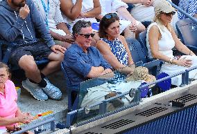 Stephen Colbert With Wife In The Stands