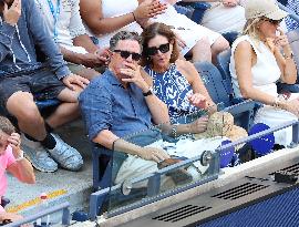 Stephen Colbert With Wife In The Stands