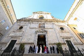 Pope Leo XIV Meets Augustinians In A Church In Rome